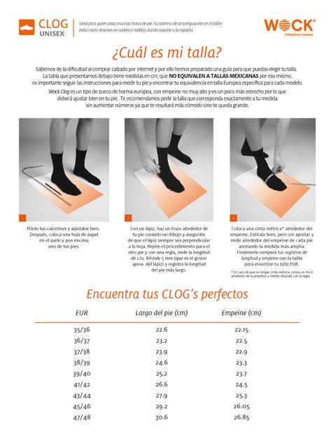 Plantillas para Calzado Profesional Clog